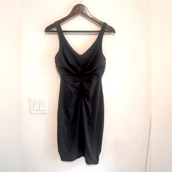 Susana Monaco V Gathered Strap Tank Dress in Midnight Blue Sz S - Picture 4 of 10